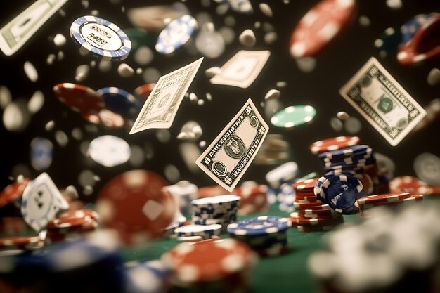 Multi-table casino display with live-dealer coverage